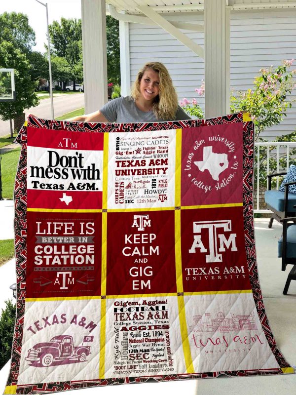 Texas A&m Quilt Blanket 01