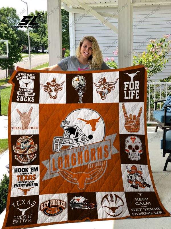 Texas Longhorns Quilt Blanket 01