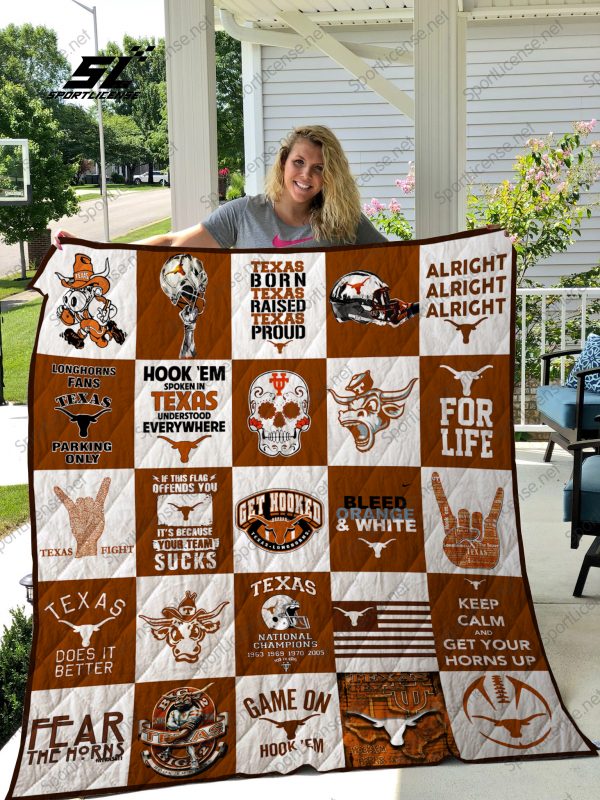 Texas Longhorns Quilt Blanket 02