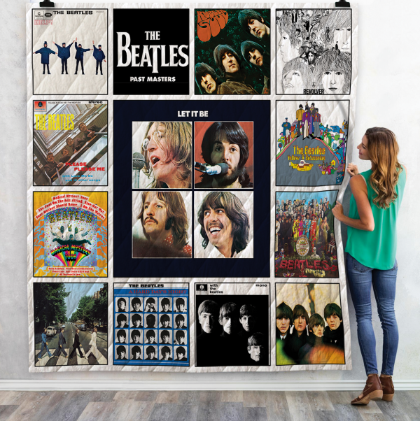 The Beatles Albums Quilt Blanket New