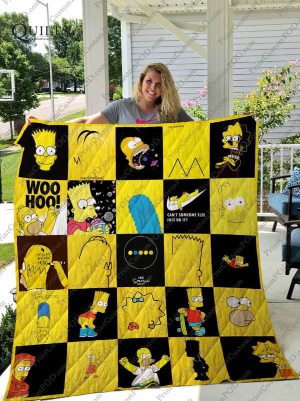 The Simpsons Quilt Blanket For Fans