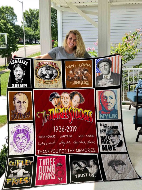 The Three Stooges Quilt Blanket 01