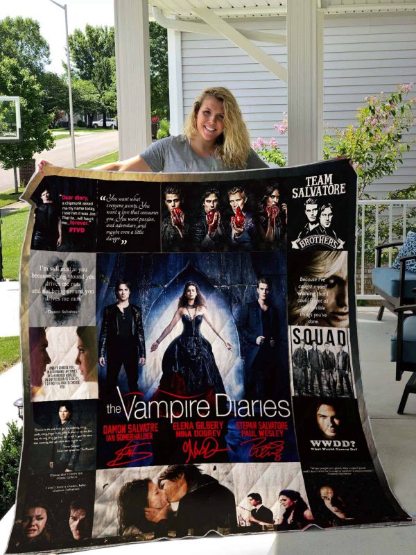 The Vampire Diaries Quilt Blanket