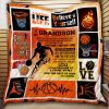 To My Grandson, Basketball Quilt Thh871