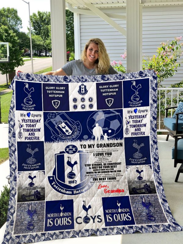 Tottenham Hotspur F.c Quilt Blanket Grandpa To Grandson I1d1