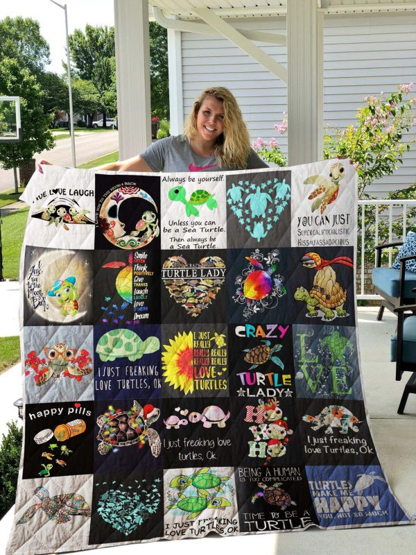 Turtle Shirt Quilt Blanket