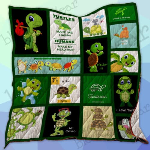 Turtles Make Me Happy Quilt Ss048