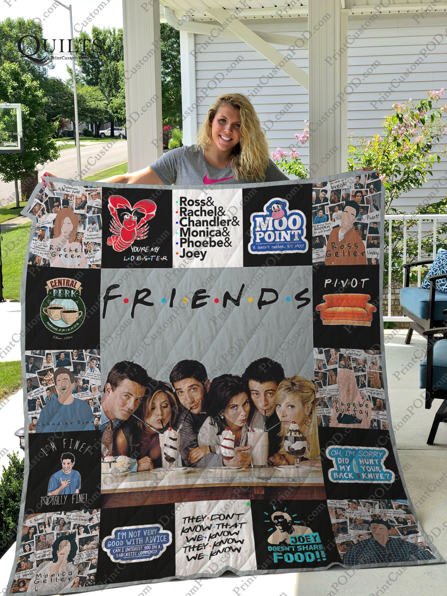 Tv Show Friends Quilt Blanket For Fans Ver 17 Featured Quilts 