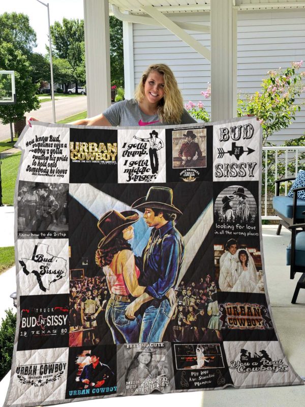 Urban Cowboy T-shirt Quilt Blanket