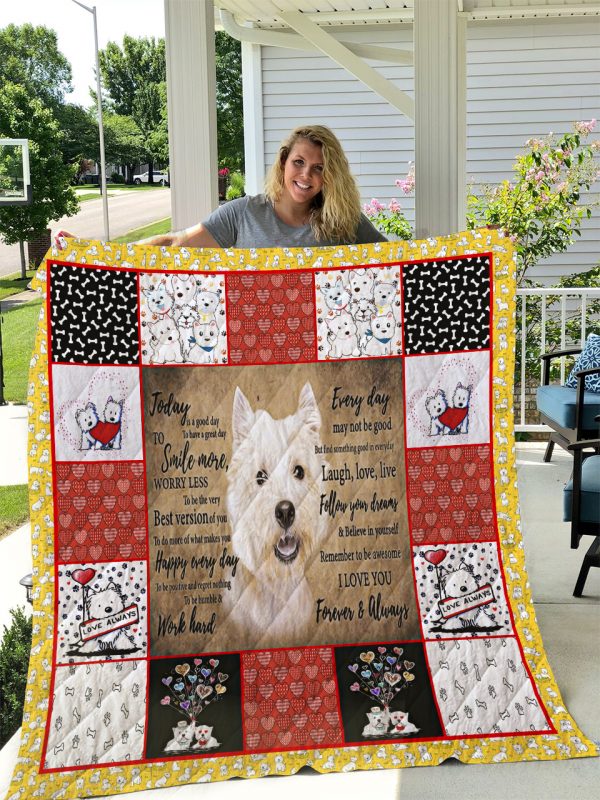 Westie Dog 4 Quilt Blanket I1d1