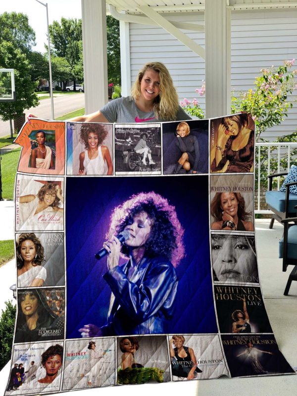 Whitney Houston Quilt Blanket For Fans